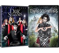 Wickedly Funny Tim Burton Edward Scissorhands DVD + Dark Shadows Johnny Depp Fantasy 2 film Double Feature Bundle
