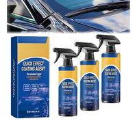 Wickeffect Coating Agent, Quick Effect Coating Agent for Car, Advanced Car Quick-Acting Coatings Agents Spray, for Cars Care, Renovation (3pcs)