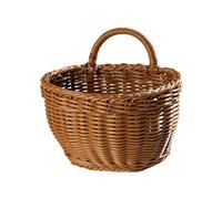 Wicker Basket - Storage Sneakers | Flower Basket | Kitchen Wall Mount, Ginger Garlic, Large Capacity Container Tool For Gardens, Wall Storage, Mount For Kitchen