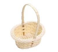 Wicker Basket With Handle, Flower Girl Basket, Photo Props, Small Storage Baskets For Flowers, Fruits, Cosmetics, Jewelry, Decoration For Wedding, Garden, Interior
