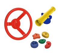 WICKEY Set di accessori per torre da gioco, altalena, scalata e attrezzi da giardino