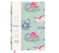 Widdle Gifts Cath Kidston - Agenda 2026, formato A5, rilegatura in tessuto, visualizzazione settimanale, con planner mensile, motivo: dinosauro