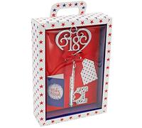 Widdle Gifts Ltd Chiave ricordo per ragazzi e ragazzi di età 18 anni e scatola di presentazione luminosa con finitura satinata - regalo per il 18° compleanno
