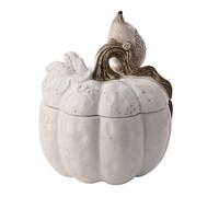 Widdop and Co. - Country Living - Vaso in ceramica smaltata bianca a forma di riccio, decorazione per la casa, idea regalo, per cucina e cene + amanti degli animali e della natura - Altezza: 18 x L: