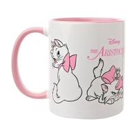 Widdop and Co. - Disney Gli Aristogatti - Tazza in gres smaltato rosa/bianco con icone e cattivi - Licenza ufficiale Disney Merchendise (325 ml).