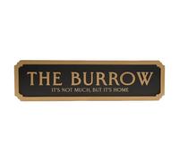 Widdop and Co Harry Potter Alumni Black Metal Street Sign The Burrow