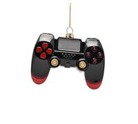 Widdop Gamer Control Hanging Decoration - Black & Red Video Game Controller Ball - Divertente novità ornamento per albero di Natale per gli appassionati di gioco