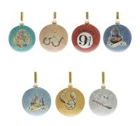 Widdop Harry Potter Charms Glitter Hanging Tree Baubles (Set of 7) with Gift Box - Hogwarts Hedwig