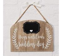 Widdop Love Story-Targa con Conto alla rovescia per Il Nostro Matrimonio, MDF Stampato, Legno, One