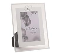 Widdop Milestones Cornice Fotografica Con Bordo A Specchio Per Il 30° Compleanno - Cornice Per Foto Di Compleanno - Apertura 15 x 10 cm - Elegante Design Regalo Per Cornice Fotografica Di Compleanno