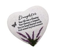 Widdop Placca commemorativa del cuore della pietra di lavanda di Thoughts of You - Figlia