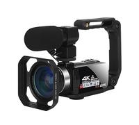 Wide Angel Lens 4K Streaming Videocamera Con Microfono Time Lapse18X Vlog 48MP Blogger Fotografia Webcam Scatta Nitida Fluida(128G SD Card)