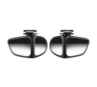 Wide Angle Car Auxiliary Mirror, 1 Pair Reversing 360° Blind Spot Mirrors, Adhesive Mount Multi-Sided Rear View Glass, Compact Ideal for Enhanced Driving Safety and Expanded Side Visibility