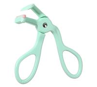 Wide Angle Eyelash Curler, Rimless False Eyelash Curlers, Women's Eyelash Curler Local Curl Long Lasting Styling Makeup Tool (Color : Green)