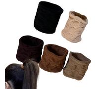 Wide Hair Bands - Soft Stretchy Elastic, Durable Gentle Hold, No Crease Design, Comfortable Fit | Secure Ponytails, Braids, Hair Styling For Daily Wear, Workouts, Yoga, Running, Outdoor Activities