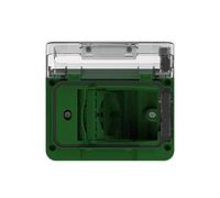 WIDE IP55 completa di schuko bivalente colore Verde Bosco per scatola da incasso tipo 503