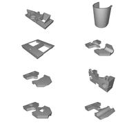 Wide Rod Holder for MendelMax 3D Printer - 240mm Y-Axis Stabilizer Upgrade Kit