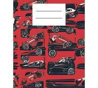 Wide Ruled Comp Book Race Car Aesthetic, Diary, Writing Journal Notebook with Lined Paper, Home School Supplies: For K-12, Elementary, Middle, High ... • One Subject • 110 Pages (7.5 x 9.25 inches)
