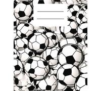 Wide Ruled Composition Book Soccer Aesthetic, Diary, Writing Journal Notebook with Lined Paper, Home School Supplies: For K-12, Elementary, Middle, ... • One Subject • 110 Pages (7.5 x 9.25 inches)