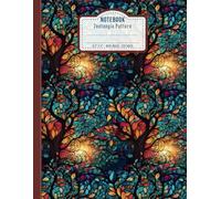 Wide Ruled Composition Notebook, Zentangle Style Pattern: Multipurpose Lined Notebook for School, Home, Office or on the Go. For Kids Teens Adults. ... Pattern, Intricate Drawing, on Book Cover