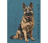 Wide Ruled Notebook: German Shepherd Dog