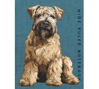 Wide Ruled Notebook: Soft Coated Wheaten Terrier