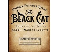 Wide Ruled Witchy Notebook from Salem: Vintage Halloween Journal with Black Cat Aesthetic & Spooky Magic