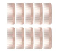 Wide Tooth Comb 10Pcs | Wheat Straw Hair Detangler for Knot - Reduced Styling | Gentle Scalp Massage Comb for Home/Travel | Portable & Sturdy Hair Care Accessories