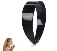 Wide Tortoise Shell Headband with Teeth Grip - Premium Tortoise Headbands for Women - Thick Non Slip Flexible Resin Hair Band for Daily Commute & Styling