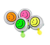 Widek Bicycle Bell Green/Pink/Orange/Yellow, Smiley-Campanello per Bicicletta, C