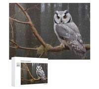 Widelife - Puzzle divertente in legno a forma di gufo, decorazione da regalo, 300/500/1000 pezzi