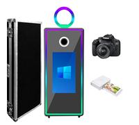 WideMeet Specchio da 65 pollici portatile con touch screen da 109 cm, specchio magico per matrimoni, feste, eventi (macchina nera, set completo 1)