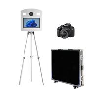 WideMeet Specchio per cabina fotografica con schermo LCD touch screen da 15,6 pollici, fotocamera sollevabile, per selfie, matrimoni, feste, eventi (macchina fotografica + fotocamera)