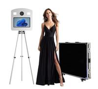 WideMeet Specchio per cabina fotografica con schermo LCD touch screen da 15,6 pollici, fotocamera sollevabile, per selfie, matrimoni, feste, eventi (macchina per cabina fotografica)