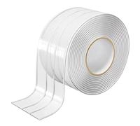 Widen Clear Caulk Tape, nastro trasparente per sigillatura, impermeabile, per WC, bagno, lavandino, vasca da bagno, pavimento (larghezza 50 mm)