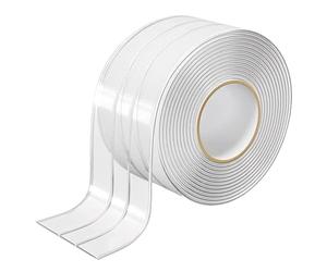 Widen Clear Caulk Tape, nastro trasparente per sigillatura, impermeabile, per WC, bagno, lavandino, vasca da bagno, pavimento (larghezza 50 mm)