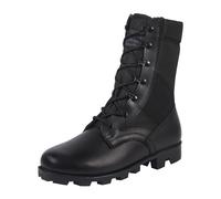 WIDEWAY Stivali da combattimento da uomo militari, leggeri da 20,3 cm, per moto, polizia, esercito, Nero, 46 EU