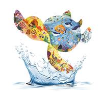 Widisun Pezzi con Animali per Bambini 136 Pezzi Animali Puzzle Giocattolo Tartarughe Jigsaw Puzzle Bambini Giochi Educativi Puzzle Giocattolo Regalo per Bambini Età 4 5 6 7 8 9 10 Anni