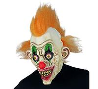 Widmann 01026 - Maschera Horror Clown per Adulti, Testa Completa, Circo, Pagliaccio, Halloween, Feste a Tema