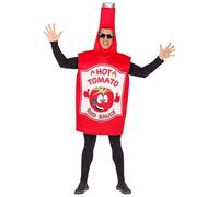 Costume Adulto Costume ketchup per adulto Taglia M/L