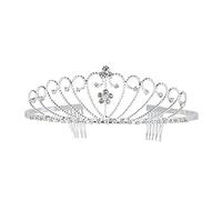 Widmann 03581 - Coroncina Tiara in Argento con Strass, Taglia Unica