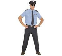 WIDMANN 04039 costume poliziotto celeste xxl maglia corta #040e