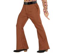 W WIDMANN MILANO Party Fashion - Pantaloni da uomo anni '70, stile groovy, disco fever, costumi in maschera