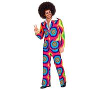 W WIDMANN MILANO Party Fashion - Costume stile anni '70 groovy, giacca e pantaloni, completo, Disco Fever