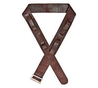 WIDMANN 09834 - Cintura in Similpelle con 4 Fondine per Spade E Armi, Adulto Unisex, Medioevo, Cavalieri, Pirati, Carnevale, Colore Marrone
