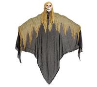 Widmann 10047 10047 - Sensore a LED Lampeggianti e Suoni fastidiosi, 130 cm, Decorazione da Appendere, Fantasma, Fantasma, Spaventoso, Halloween, Festa a Tema, Multicolore, Taglia Unica