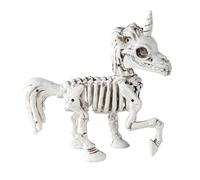 Widmann 10992 10992 - Scheletro a Forma di Unicorno, 18 cm, Decorazione Scheletro, Horror, Halloween, Feste a Tema, Multicolore, Taglia Unica