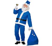 W WIDMANN MILANO Party Fashion - Costume da Babbo Natale, tunica, pantaloni, cintura, cappello, barba con baffi, Babbo Natale, Natale, carnevale, festa a tema