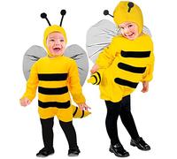 W WIDMANN MILANO Party Fashion - costume da ape per bambini, tuta, costume da animale, costumi in maschera