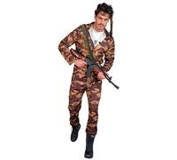 W WIDMANN MILANO Party Fashion - Costume soldato, fantasia mimetica, uniforme, esercito, militare
